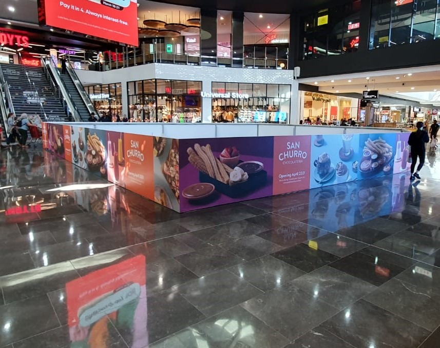 types of hoardings used in retail spaces